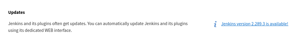 Jenkins update available